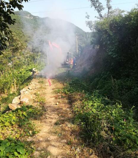 河北路泰涉縣承建2018年關防鄉(xiāng)第一批生態(tài)綜合治理項目第一標段開始施工